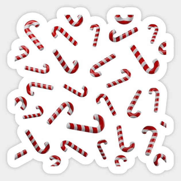 Christmas Candy Pattern Sticker by HenrisKas